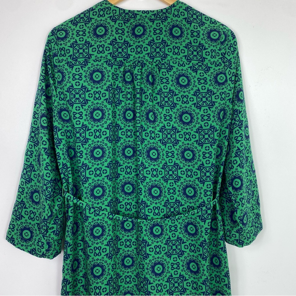 41 Hawthorn dress green and navy blue size medium - Picture 5 of 13